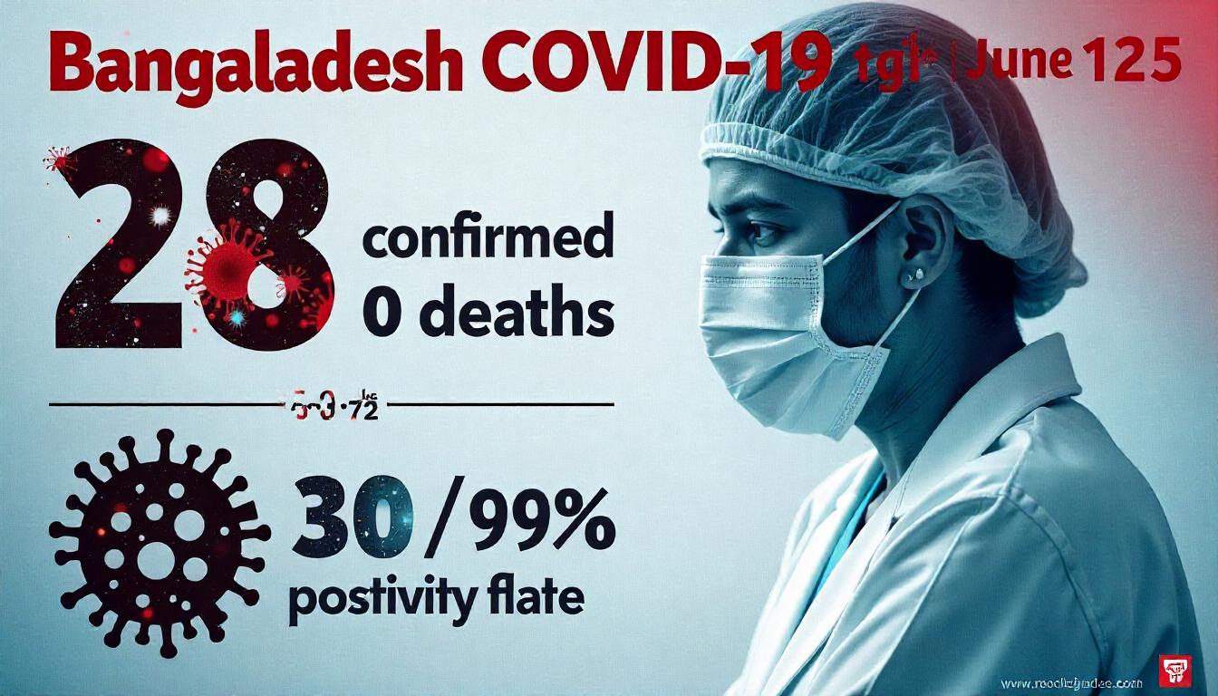 Bangladesh Reports 28 New COVID-19 Cases, No Deaths – 19 June 2025